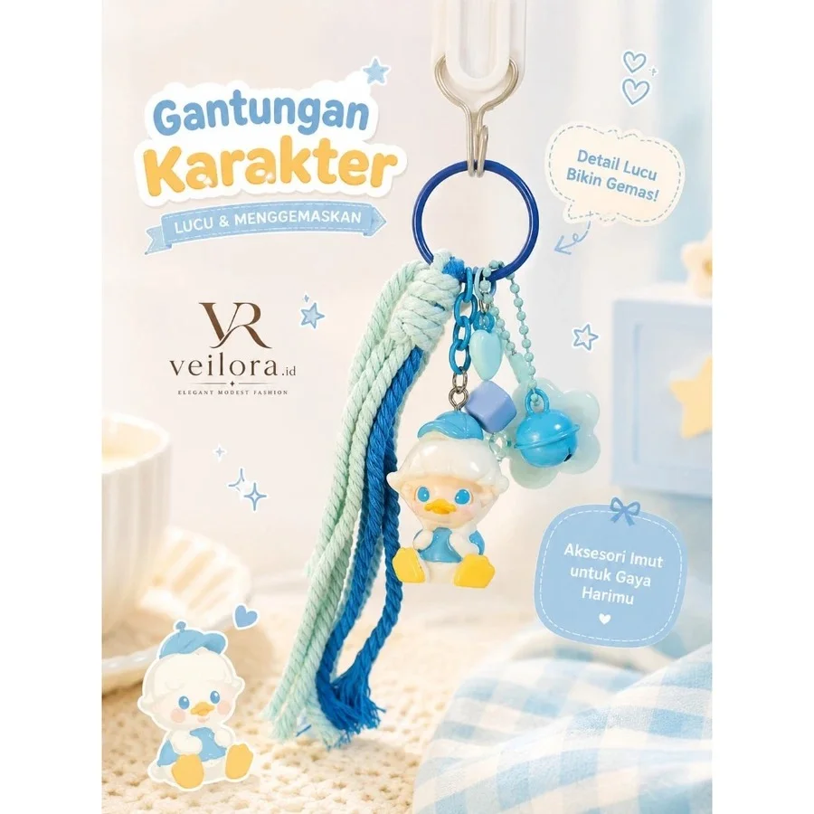Gantungan Kunci Keychain Aksesoris Tas Bagcharm Handmade Premium